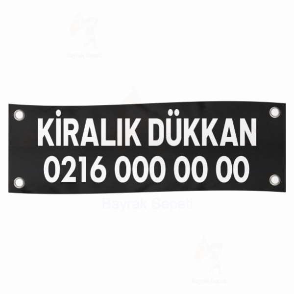 80x600 Vinil Branda Kiral�k D�kkan Afi�leri