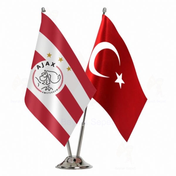 AFC Ajax 2 Li Masa Bayraklar�
