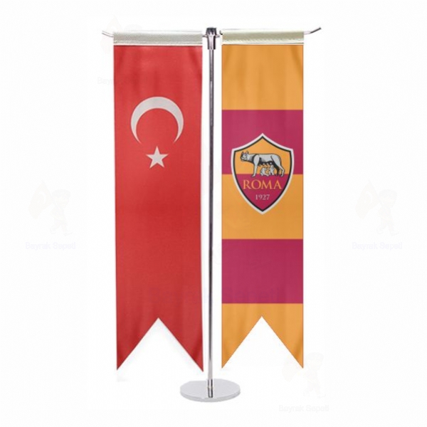 AS Roma T Masa Bayraklar�