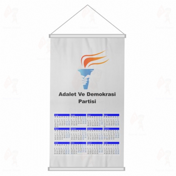 Adalet ve Demokrasi Partisi Promosyon Bez Takvim