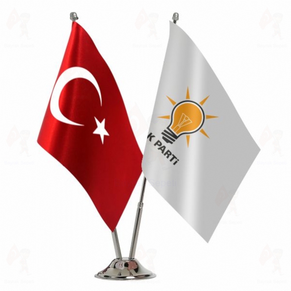 Ak Parti 2 Li Masa Bayraklar�
