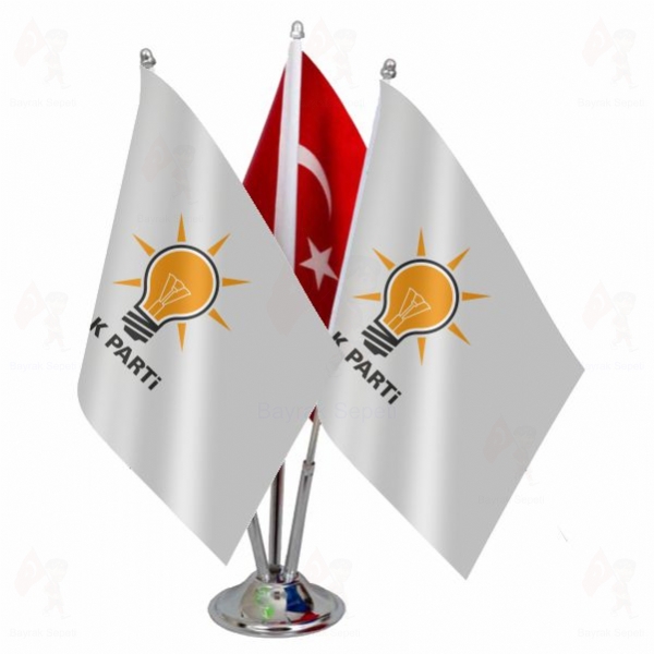 Ak Parti 3 L� Masa Bayraklar�
