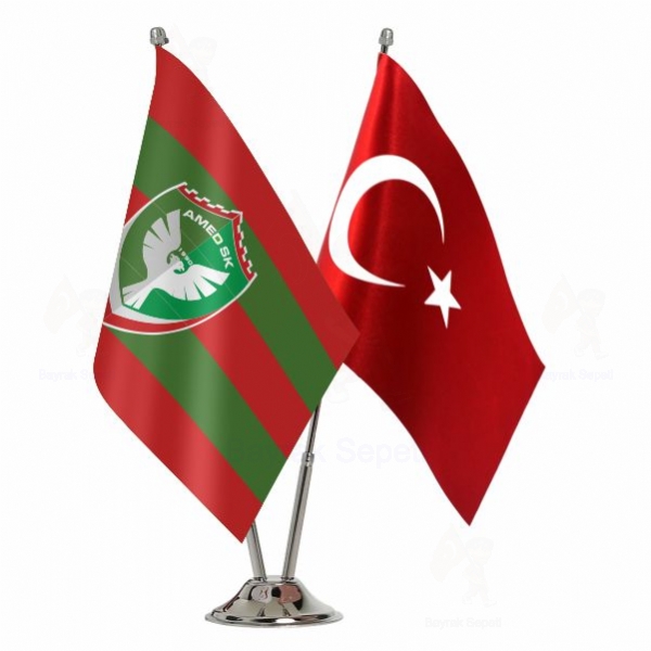 Amed Spor 2 Li Masa Bayraklar�