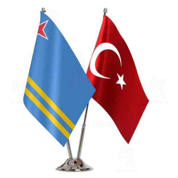 Aruba 2 Li Masa Bayraklar�