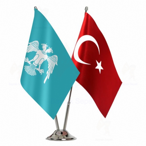 B�y�k Sel�uklu Devleti 2 Li Masa Bayraklar�