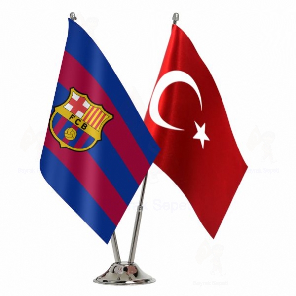 FC Barcelona 2 Li Masa Bayraklar�