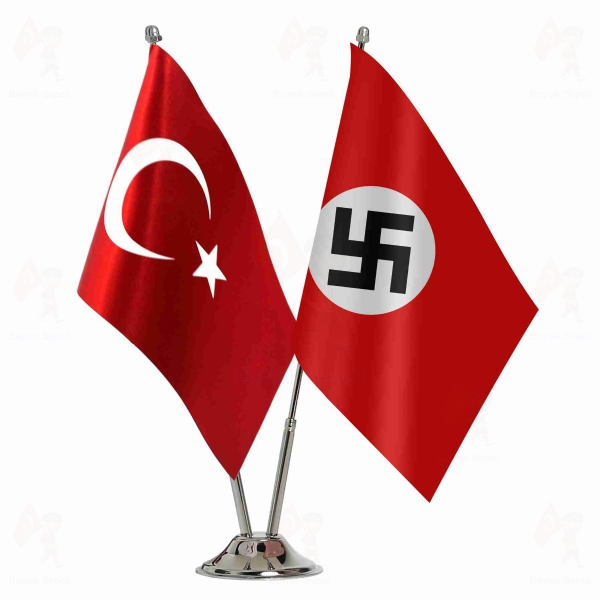 German Nsdap 2 Li Masa Bayraklar�