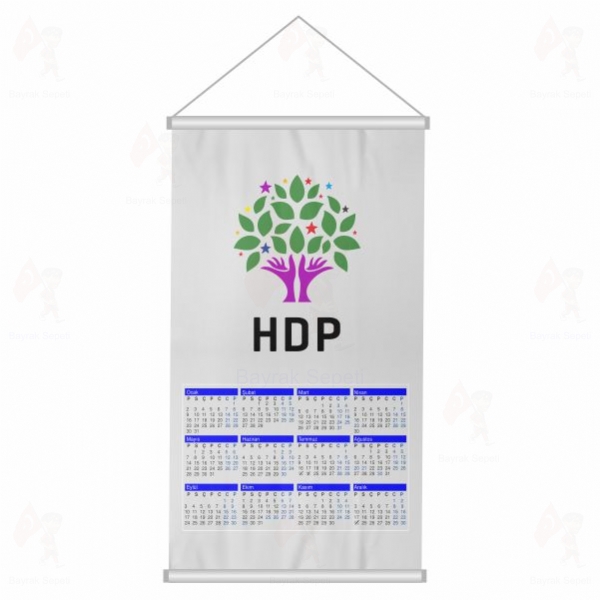 HDP Halklar�n Demokratik Partisi Promosyon Bez Takvim