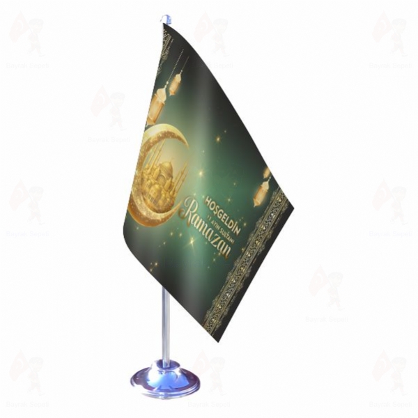 Ho�geldin 11 Ay�n Sultan� Ramazan Tekli Masa Bayraklar�