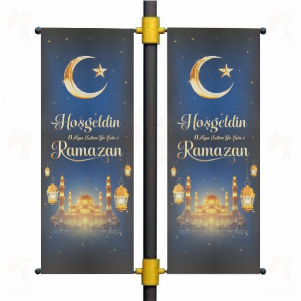 Ho�geldin 11 Ay�n Sultan� Ya �ehri Ramazan Elektrik Direkleri Bayra�� Blackout