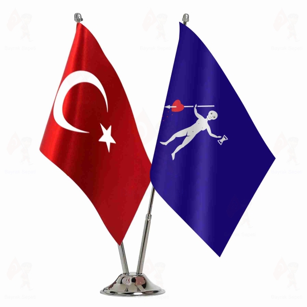 Jolly Roger Pirate 2 Li Masa Bayraklar�