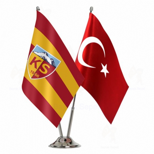 Kayserispor 2 Li Masa Bayraklar�