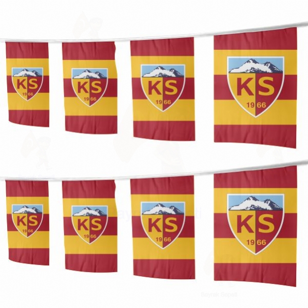 Kayserispor �pe Dizili S�sleme Bayraklar�