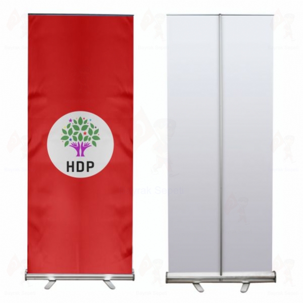 K�rm�z� HDP Halklar�n Demokratik Partisi Roll Up ve Banner