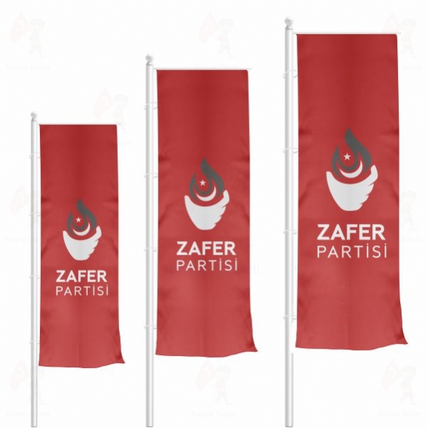 K�rm�z� Zafer Partisi Dikey G�nder Bayraklar�