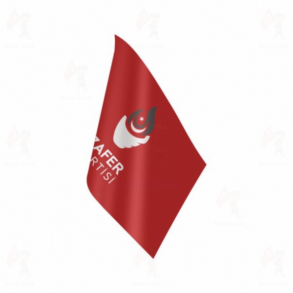 K�rm�z� Zafer Partisi Masa Bayraklar�