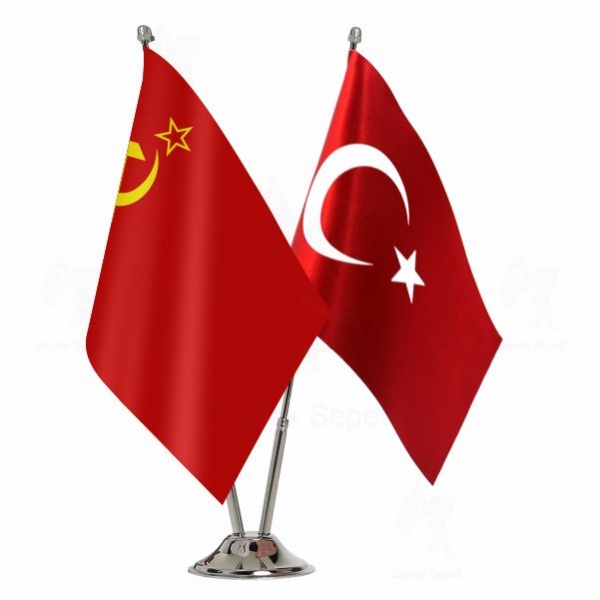 K�z�l 2 Li Masa Bayraklar�