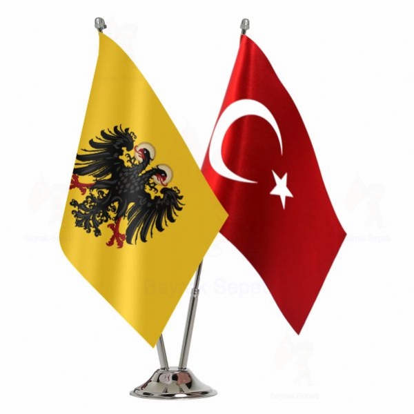 Kutsal Roma �mparatorlu�u 2 Li Masa Bayraklar�