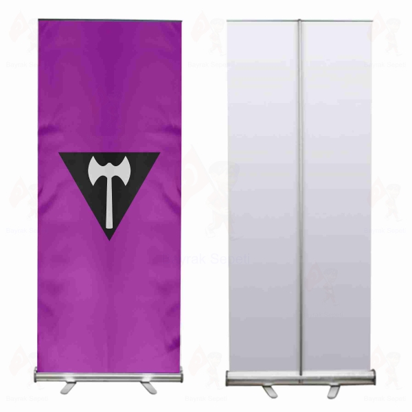 Labrys Lesbian Roll Up ve Banner