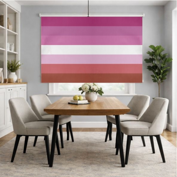 Lesbian Pride Pink Stor Perde