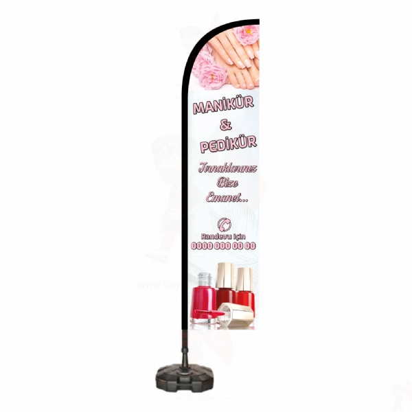 Manik�r Pedik�r Reklam Bayraklar�