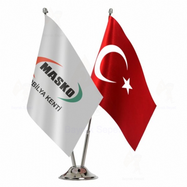 Masko 2 Li Masa Bayraklar�