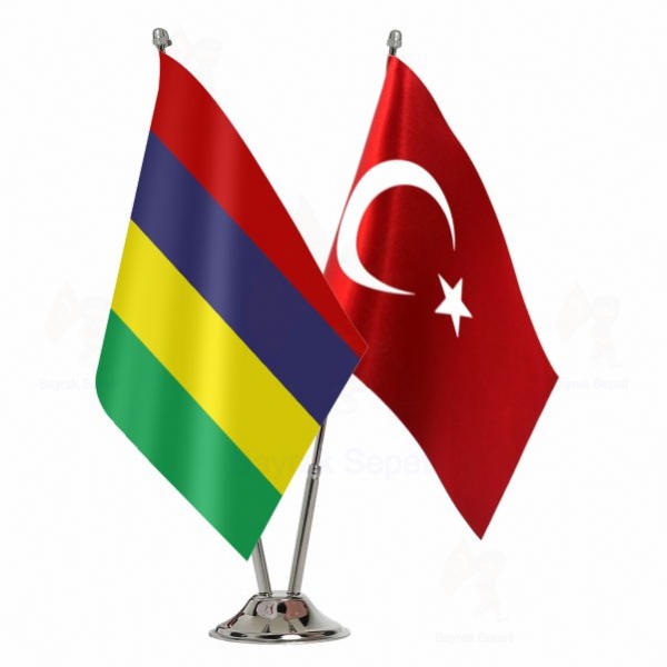 Mauritius 2 Li Masa Bayraklar�