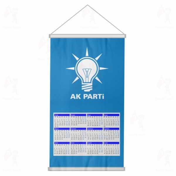 Mavi Ak Parti Promosyon Bez Takvim