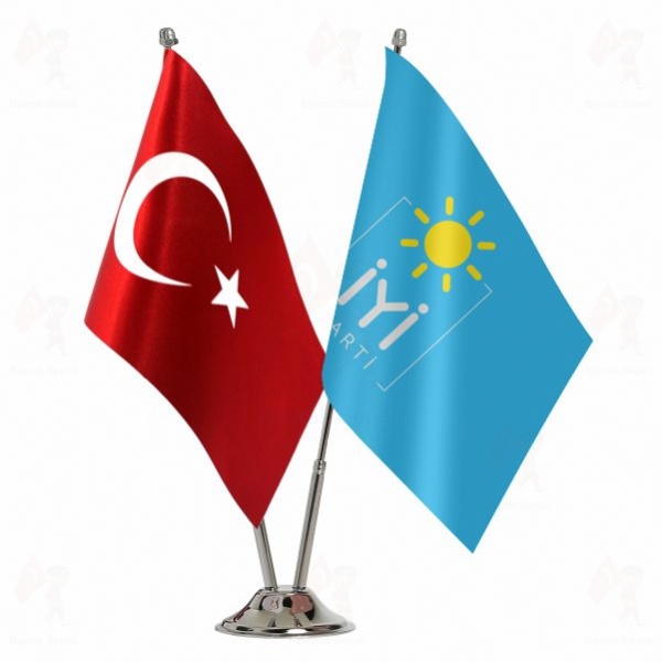 Mavi iyi Parti 2 Li Masa Bayraklar�
