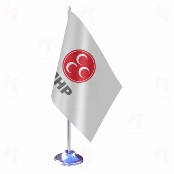 Mhp Milliyet�i Hareket Partisi Tekli Masa Bayraklar�