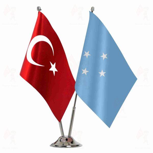 Micronesia 2 Li Masa Bayraklar�