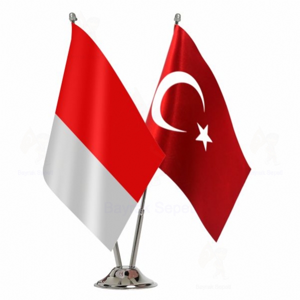 Monako 2 Li Masa Bayraklar�