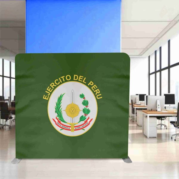 Peruvian Army Backdrop Stand