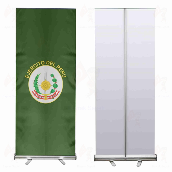 Peruvian Army Roll Up ve Banner