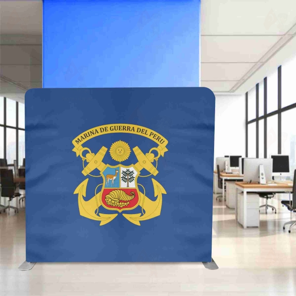 Peruvian Navy Backdrop Stand
