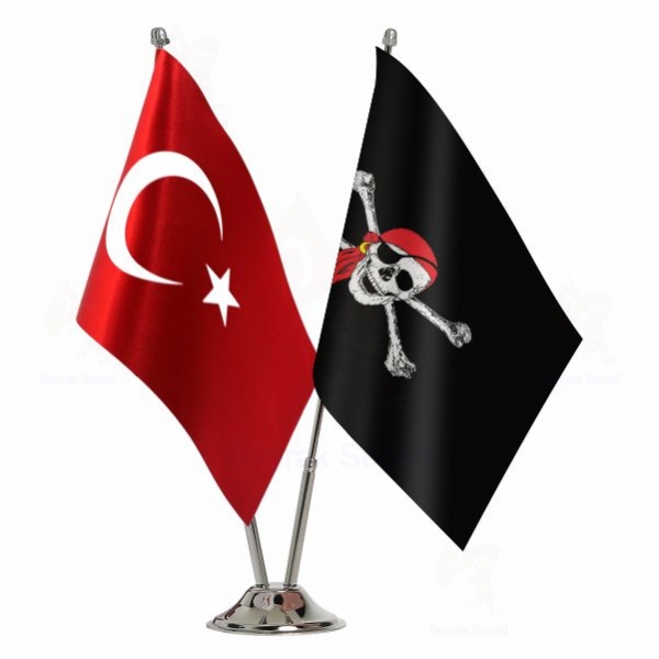 Pirate Bandana 2 Li Masa Bayraklar�