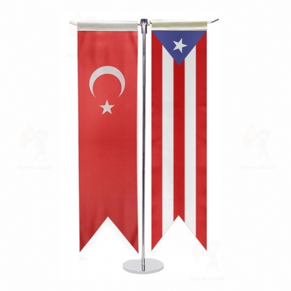 Porto Riko T Masa Bayraklar�