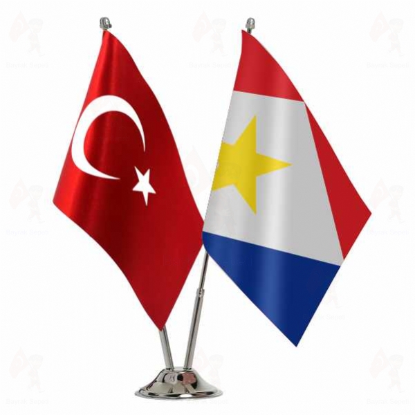 Saba Ada 2 Li Masa Bayraklar�