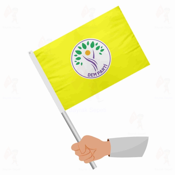 Sar� Halklar�n E�itlik ve Demokrasi Partisi Sopal� Bayraklar