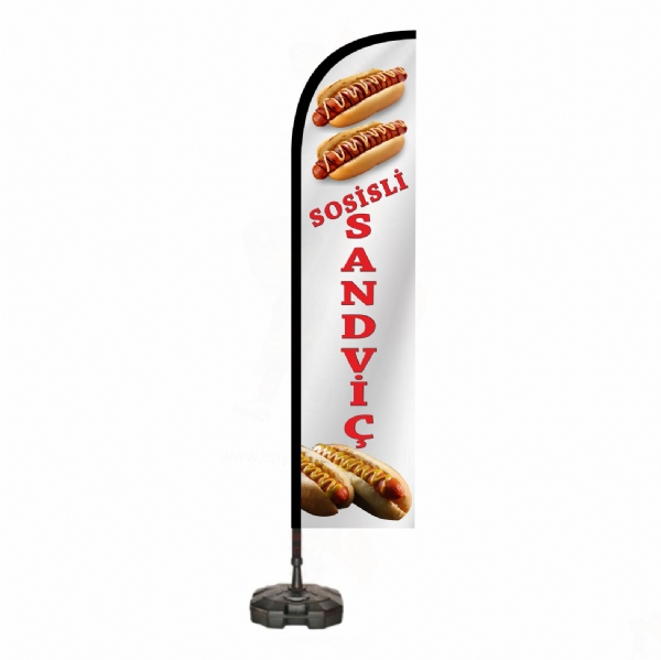 Sosisli Sandvi� Reklam Bayraklar�
