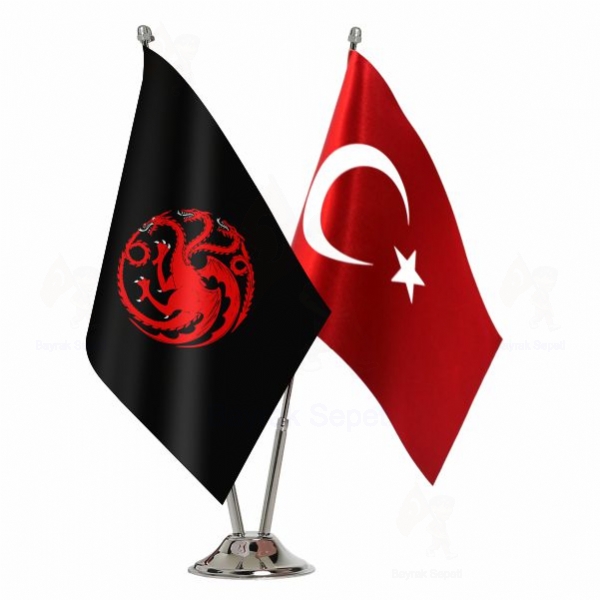 Targaryen hanedan� 2 Li Masa Bayraklar�