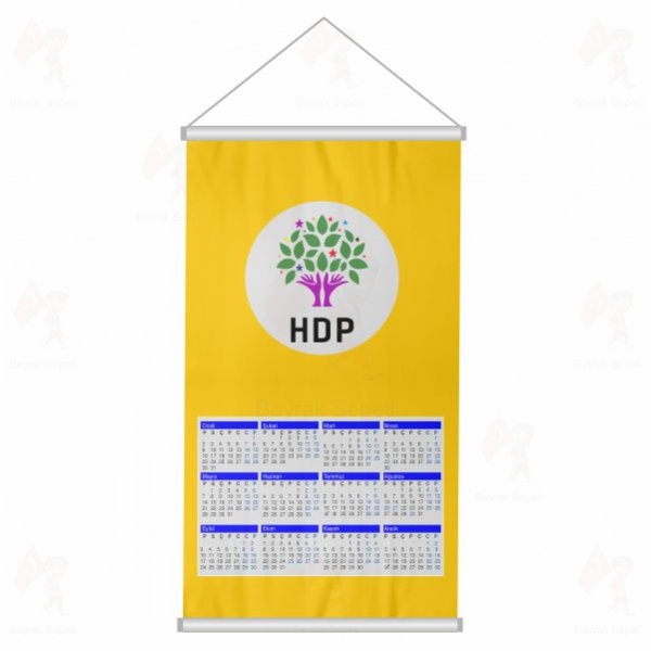 Turuncu HDP Halklar�n Demokratik Partisi Promosyon Bez Takvim