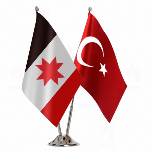 Udmurtya 2 Li Masa Bayraklar�