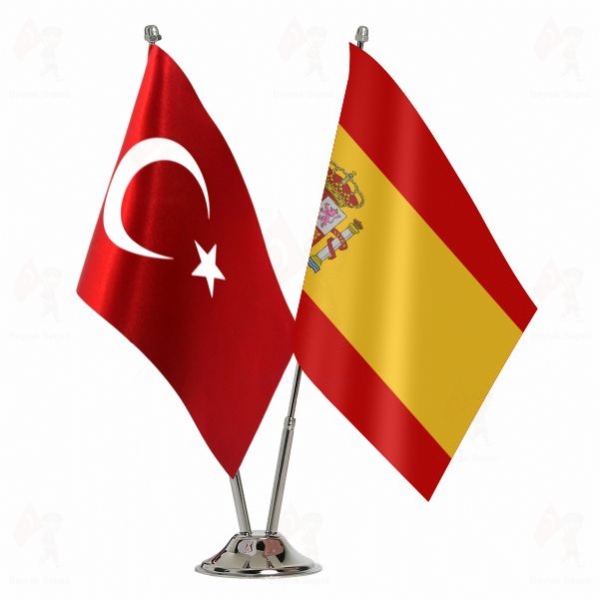 �spanya 2 Li Masa Bayraklar�