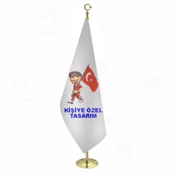 Logolu Makam Bayra�� (Gold Direkli)